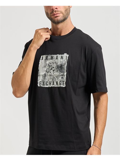 Men's Armani Exchange crew neck T-shirt with print ARMANI EXCHANGE | XM001448-AF10358UC001